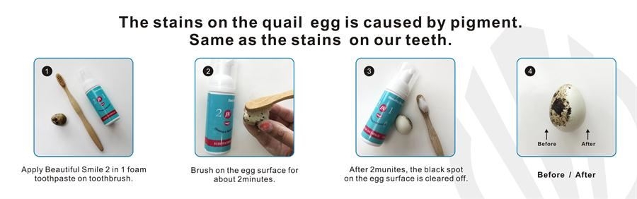 2 in 1 Hydrogen Peroxide Foam Toothpaste 2 in 1 Hydrogen Peroxide Foam Toothpaste