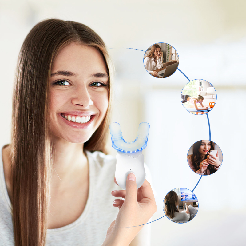 Zero Peroxide Safe Fast Results Home Teeth Whitening Kit with LED Light Zero Peroxide Safe Fast Results Home Teeth Whitening Kit with LED Light