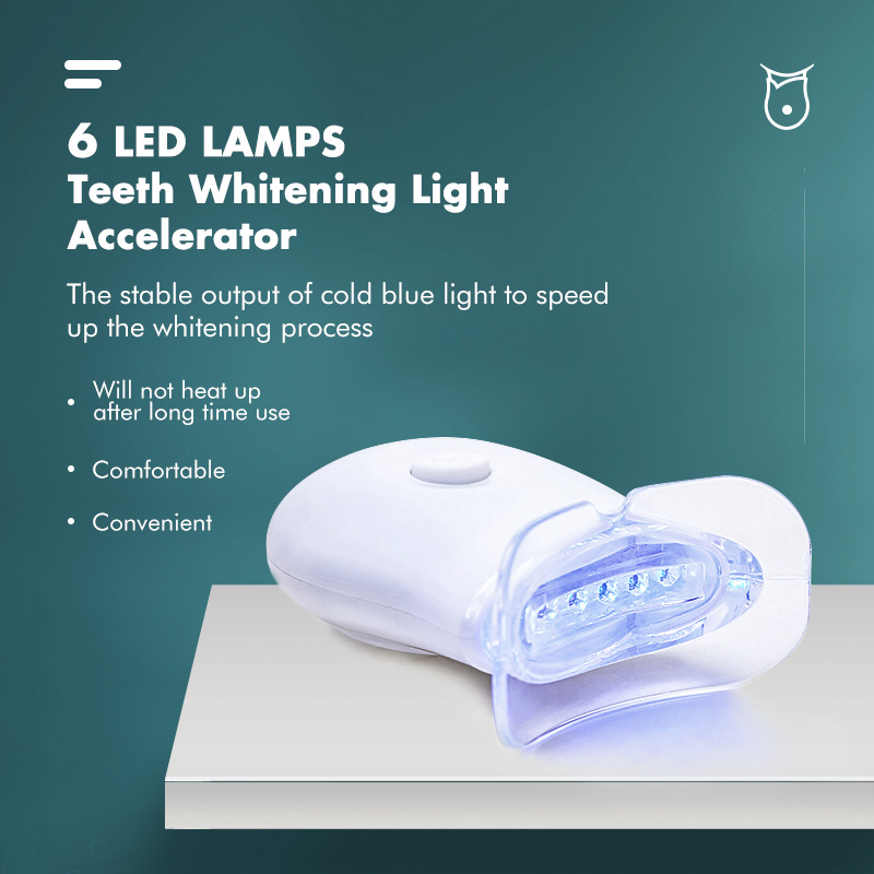 Zero Peroxide Safe Fast Results Home Teeth Whitening Kit with LED Light Zero Peroxide Safe Fast Results Home Teeth Whitening Kit with LED Light