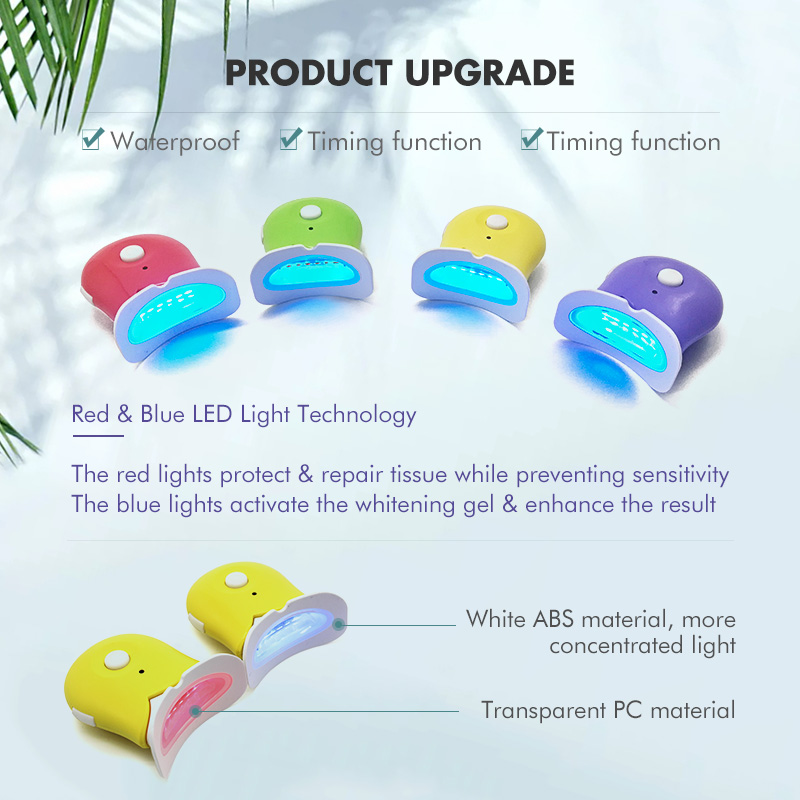 Zero Peroxide Safe Fast Results Home Teeth Whitening Kit with LED Light Zero Peroxide Safe Fast Results Home Teeth Whitening Kit with LED Light